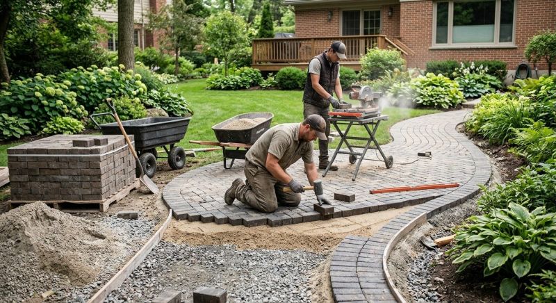 Our team working on Masonry Service projects in Woodland Park, CO