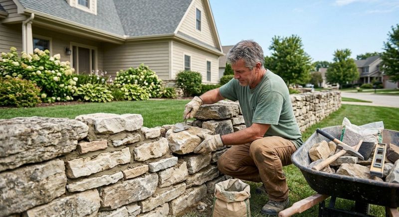 Brick Fence Repair in Woodland Park, CO