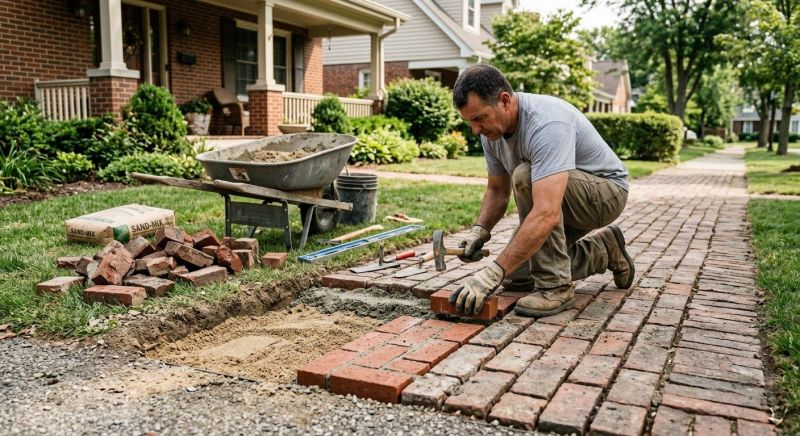 Brick Flatwork Repair in Larkspur, CO