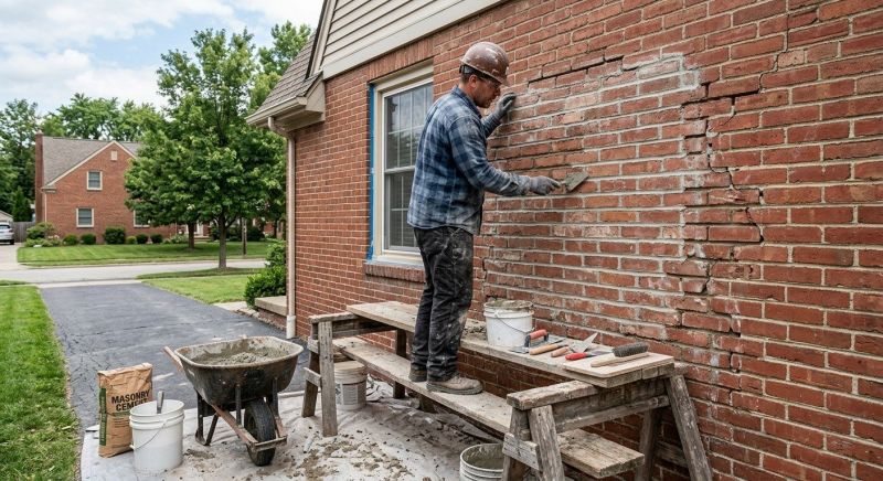 Brick Flatwork Repair in Woodland Park, CO