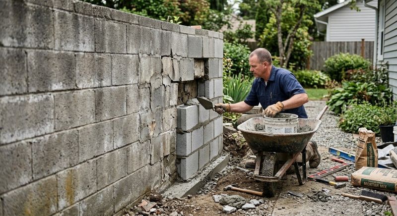 Cinder Block Repair in Woodland Park, CO