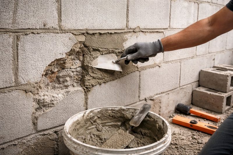 Cinder Block Wall Repair in Monument, CO