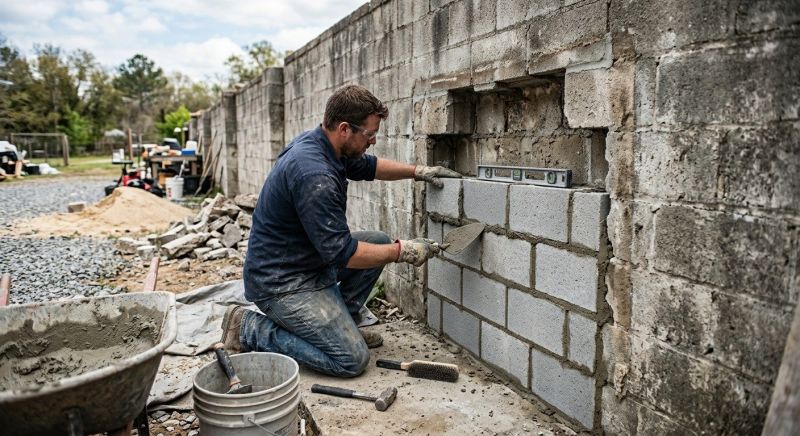 Concrete Block Repair in Monument, CO