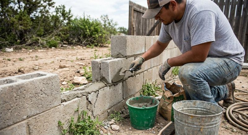 Concrete Block Wall Repair in Woodland Park, CO