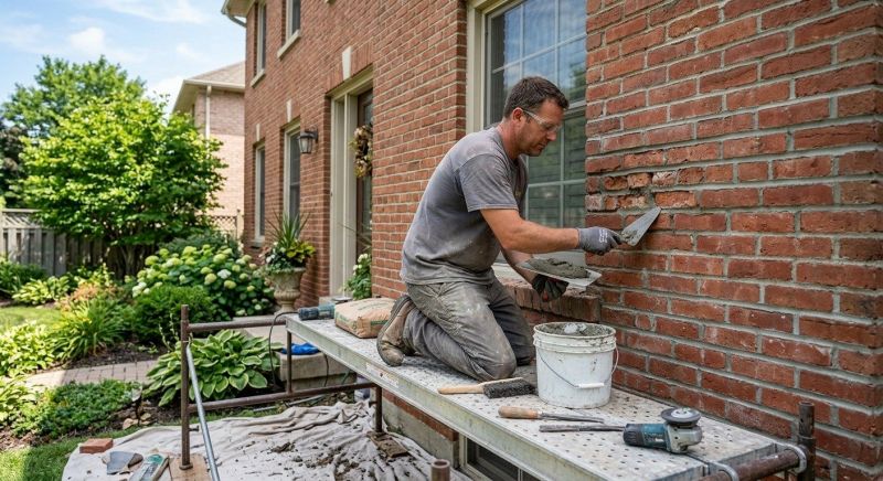 Entryway Brick Repair in Woodland Park, CO