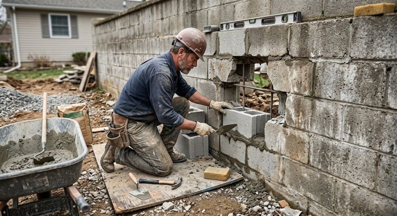 Masonry Wall Repair in Woodland Park, CO