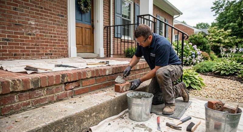 Porch Brick Repair in Woodland Park, CO
