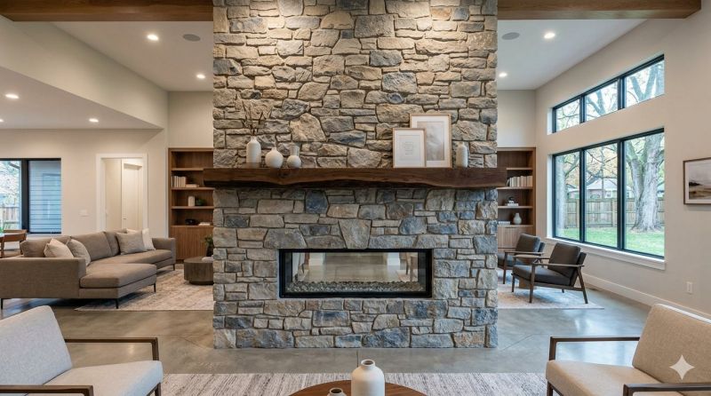 Stone Chimney Installation in Monument, CO