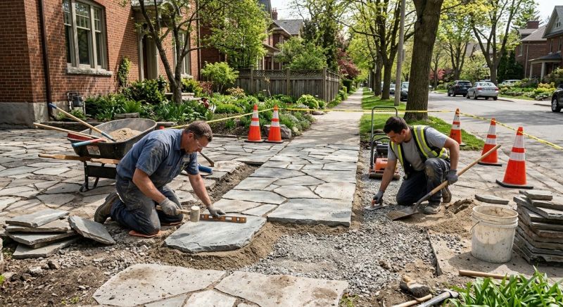 Stone Walkway Repair in Woodland Park, CO