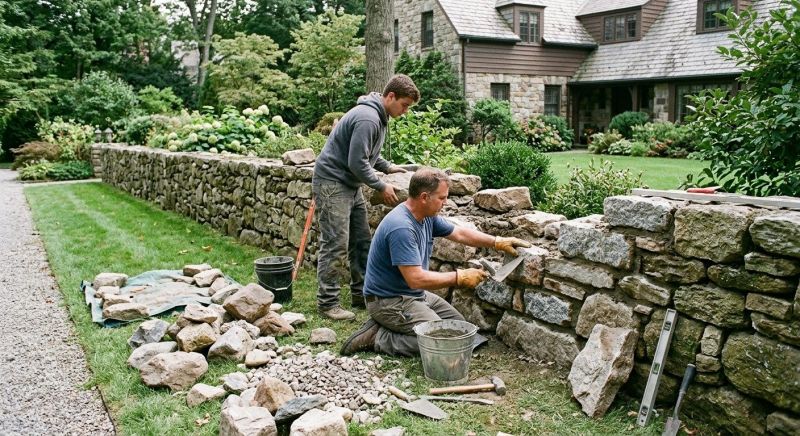 Stone Wall Repair in Woodland Park, CO